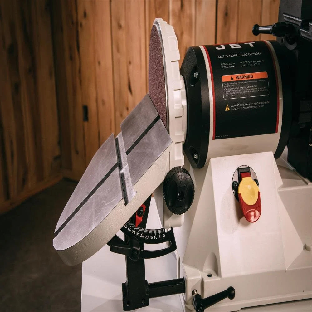 Jet JSG-96CS, 6 in. x 48 in. Belt/9 in. Disc Sander with Closed Stand, 3/4HP 1Ph, 115V 708597K