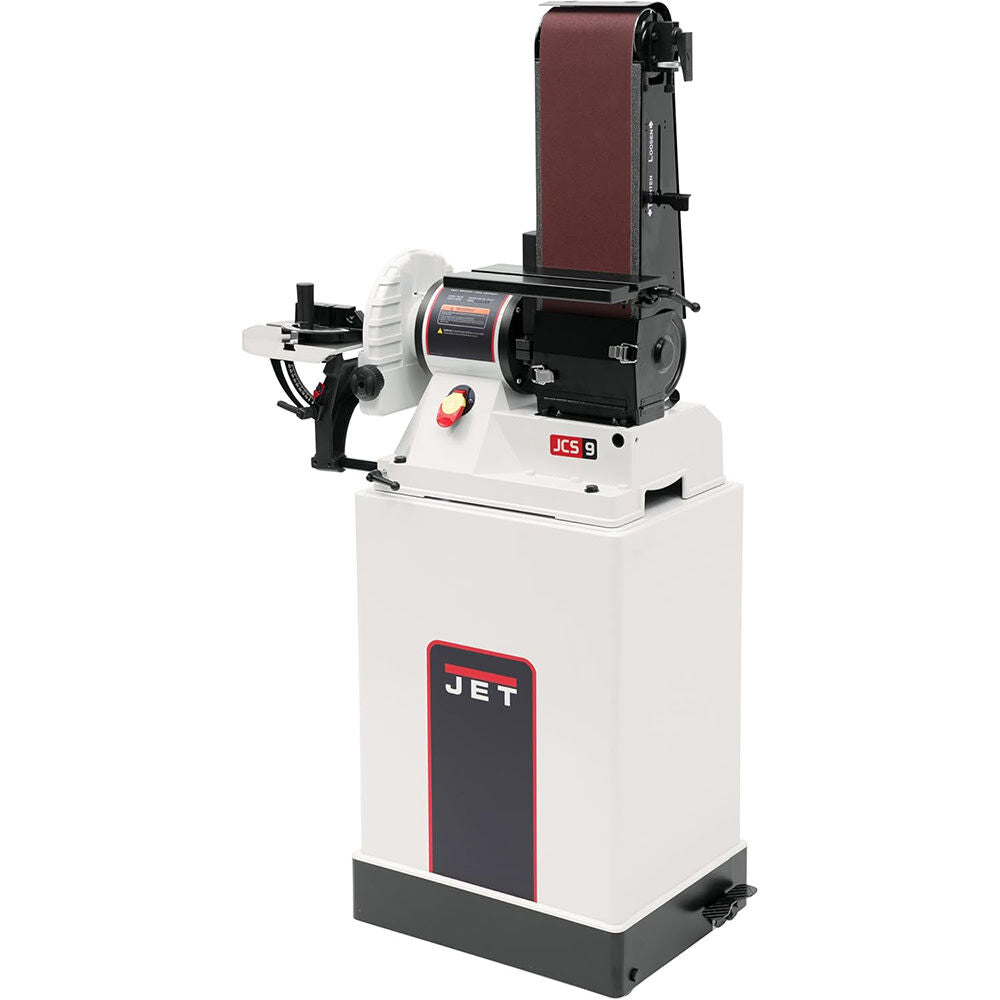Jet JSG-96CS, 6 in. x 48 in. Belt/9 in. Disc Sander with Closed Stand, 3/4HP 1Ph, 115V 708597K