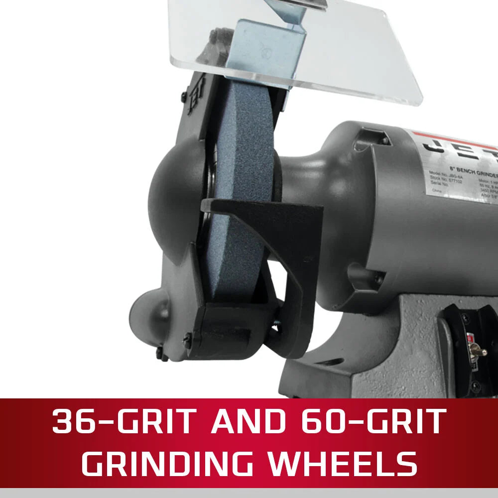 Jet JBG-8A, 8 in. Shop Grinder & JPS-2A Stand 577102K