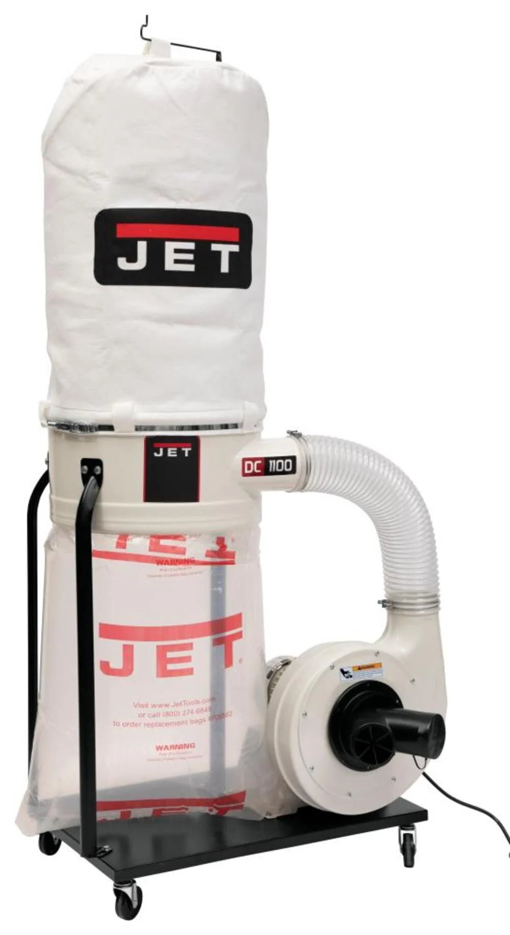 Jet DC-1100VX-5M Dust Collector, 1.5HP 1PH 115/230V, 5-Micron Bag Filter Kit 708658K