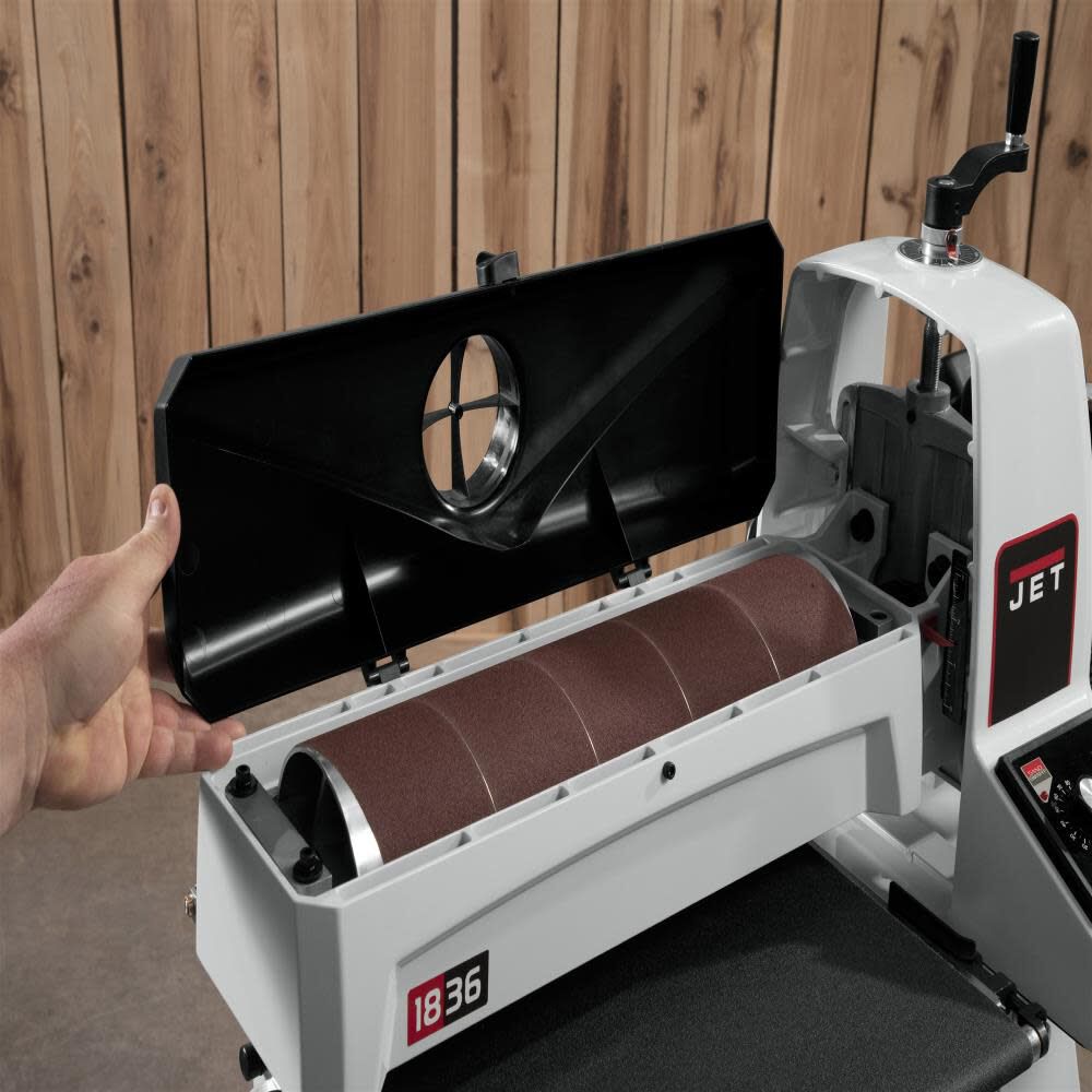 Jet JWDS-1836 Drum Sander, 1.75HP 1PH 115V, Open Stand 723530K