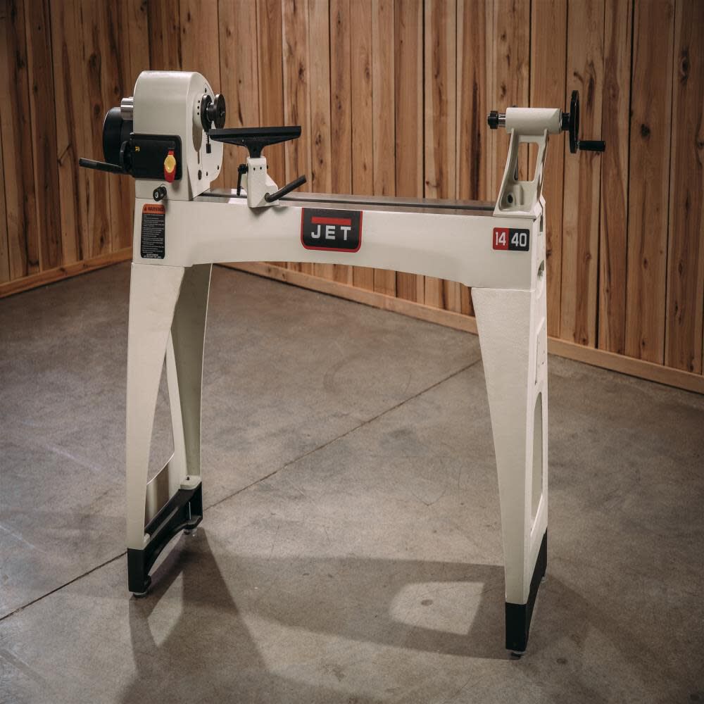 Jet JWL-1440VSK 14 in. x 40 in. Variable Speed Wood Lathe with Legs, 1HP 1PH 115/230V 719400K