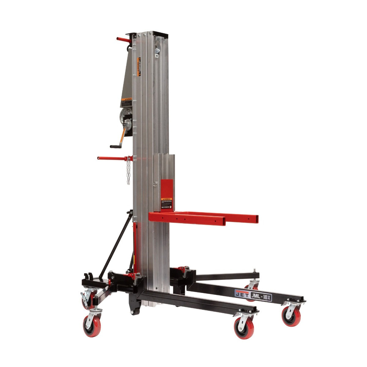 Jet 18' Material Lift JML-18X, 650 lbs, Optional Counterbalance JT1-2410