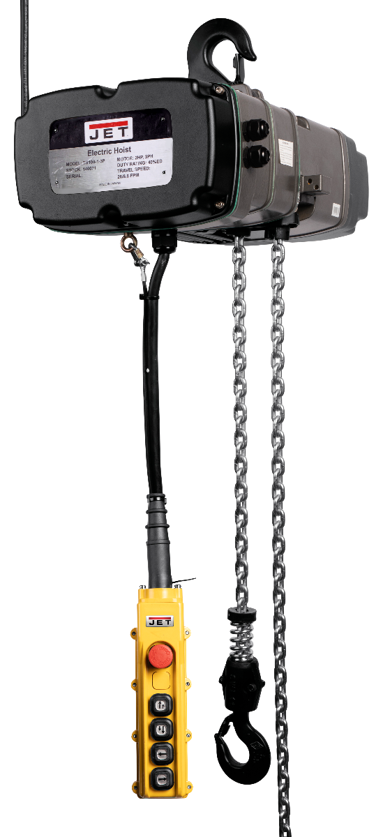 Jet TS500-010 5 Ton Electric Hoist 10 ft. Lift 3 PH 140127