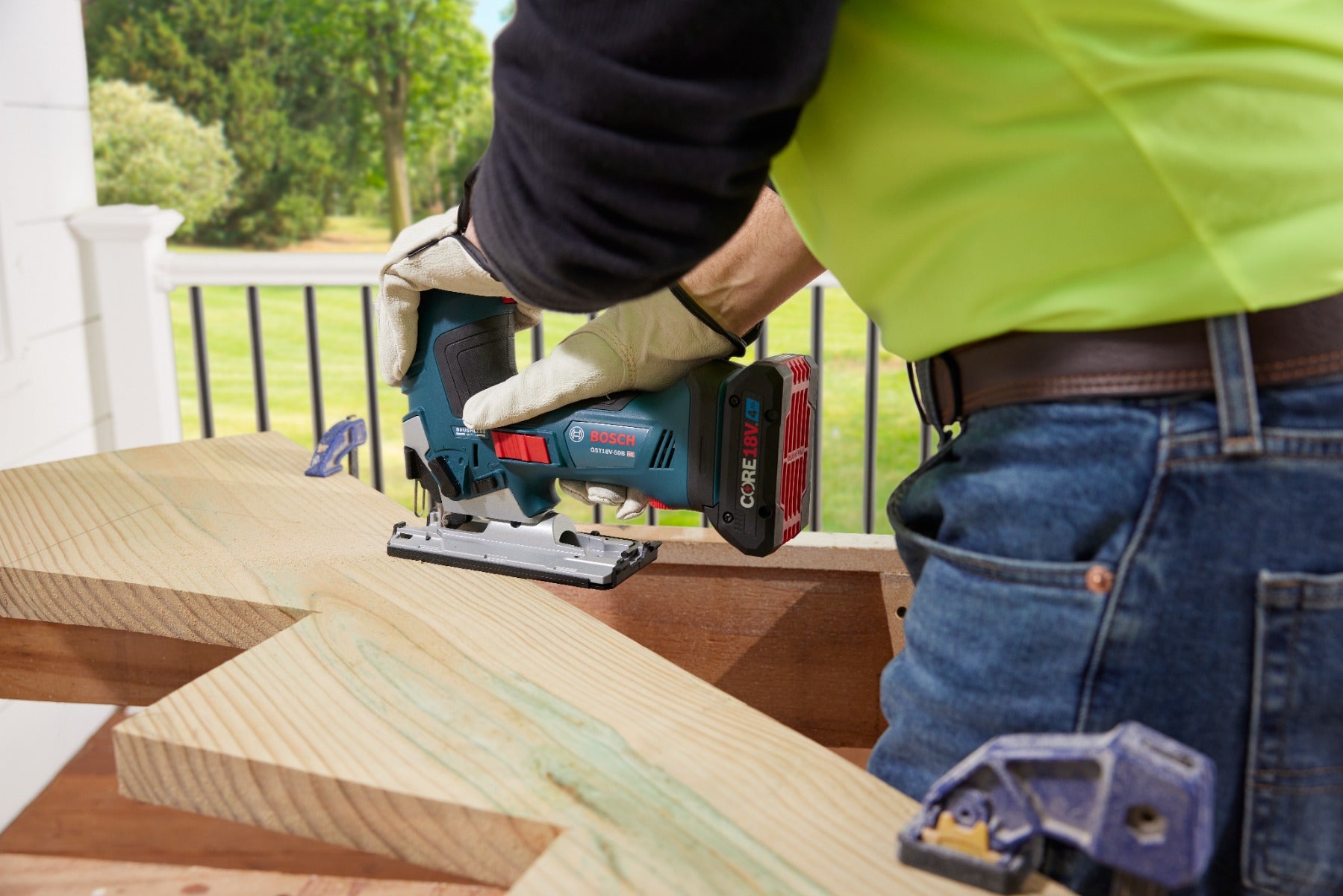 Bosch 18V Brushless Barrel-Grip Jigsaw (Bare) GST18V-50BN
