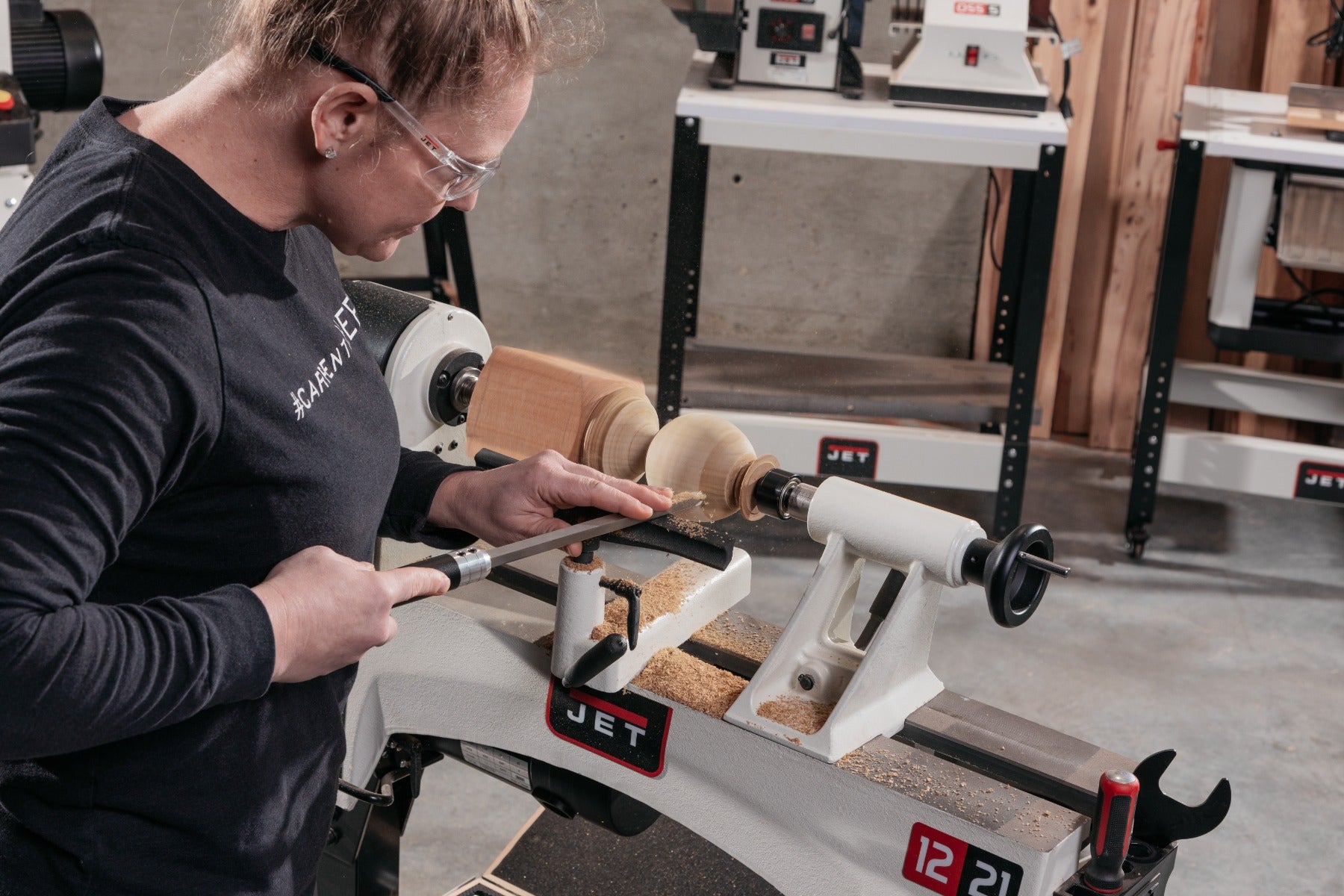 Jet 12 x 21 in. Variable Speed Wood Lathe JWL-1221VS 719200