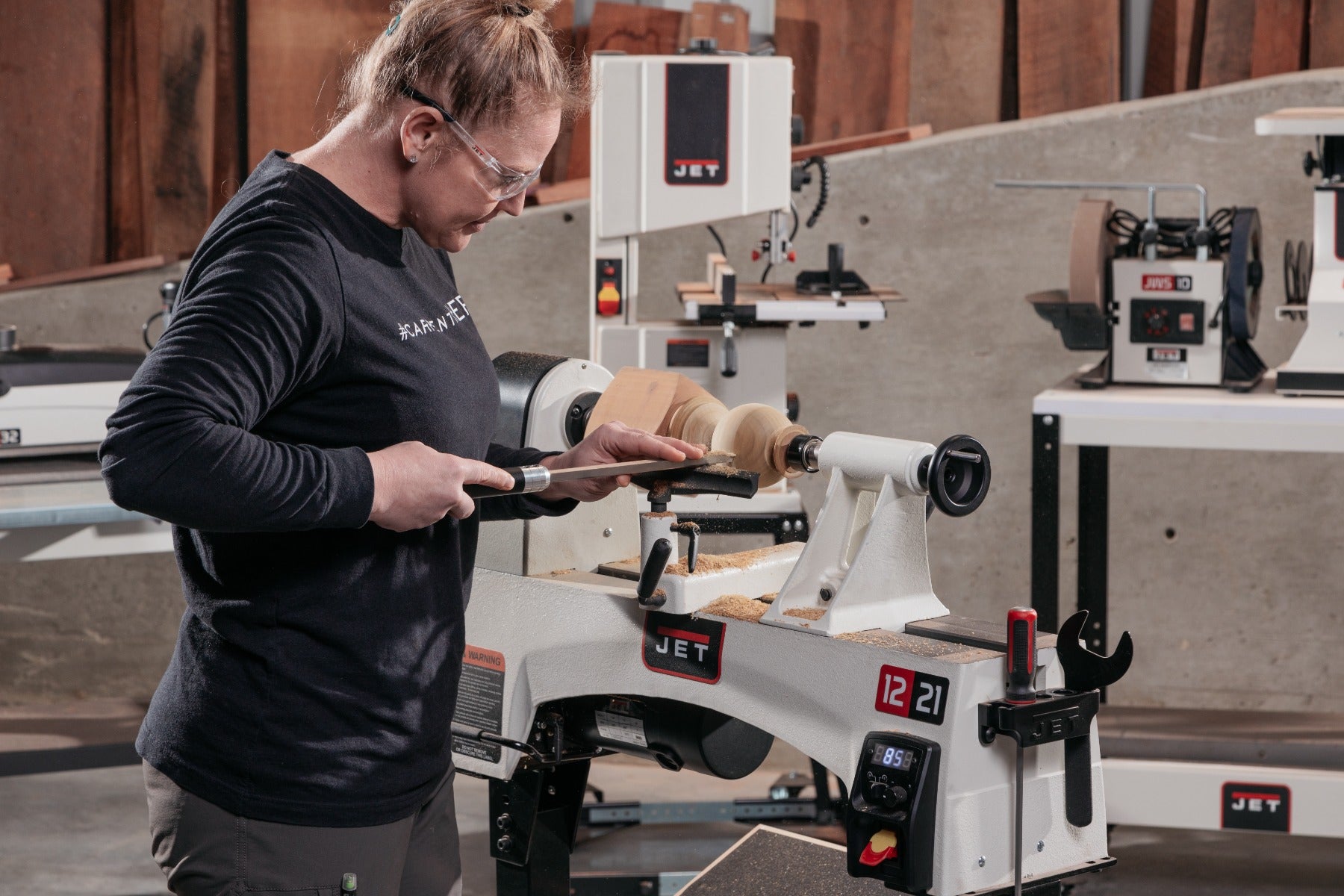 Jet 12 x 21 in. Variable Speed Wood Lathe JWL-1221VS 719200