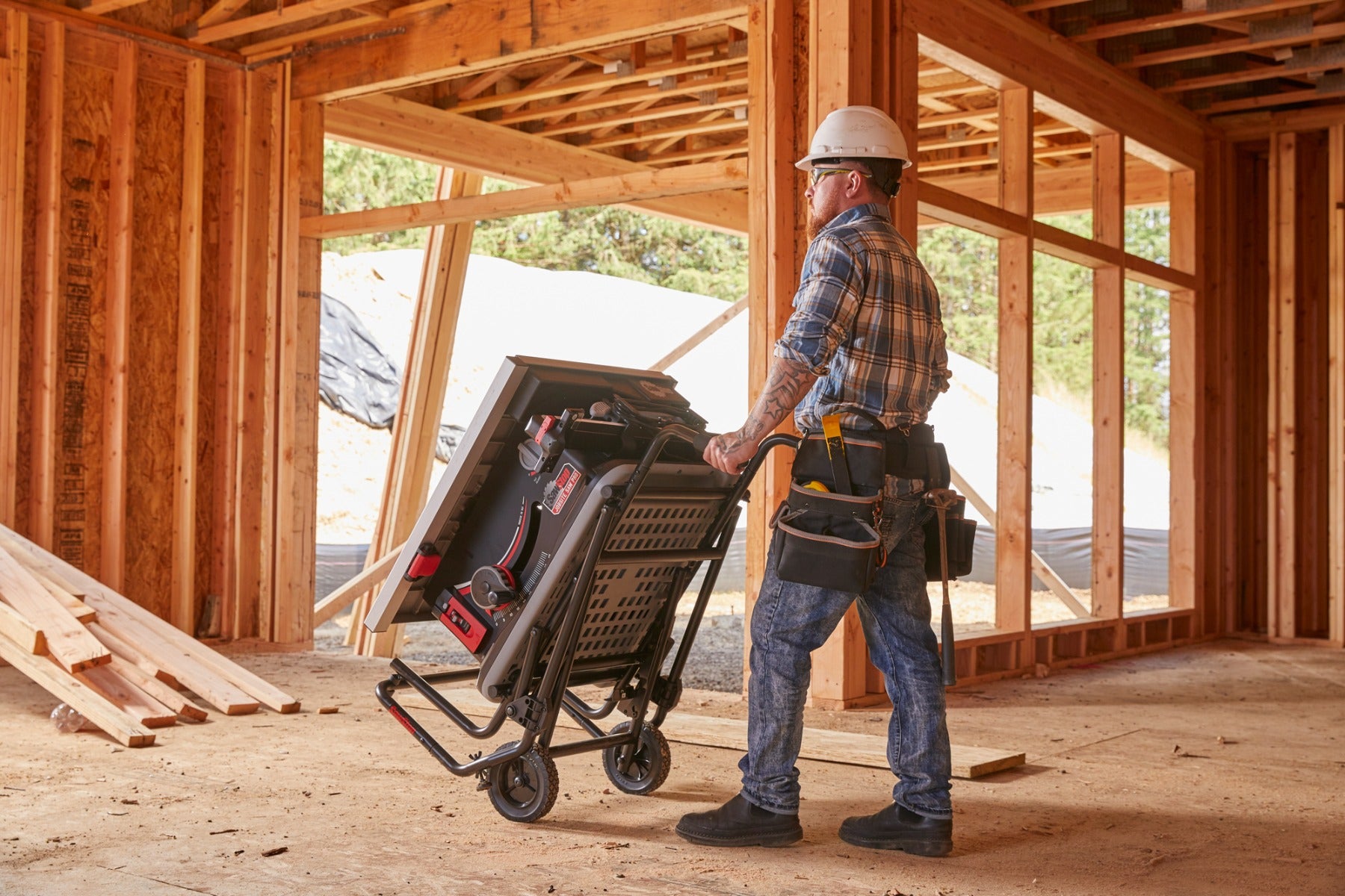 SawStop Jobsite Saw PRO with Mobile Cart Assembly - 15A, 120V, 60Hz JSS-120A60