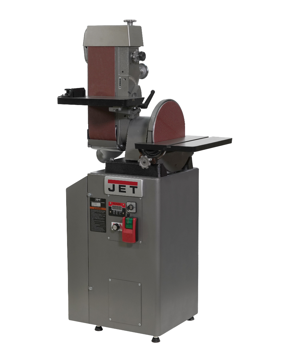 Jet JT1-112, Jet J-64812VS Combination 6x48 in. Belt & 12 in. Disc Variable Speed Finishing/Grinding Machine JT1-112