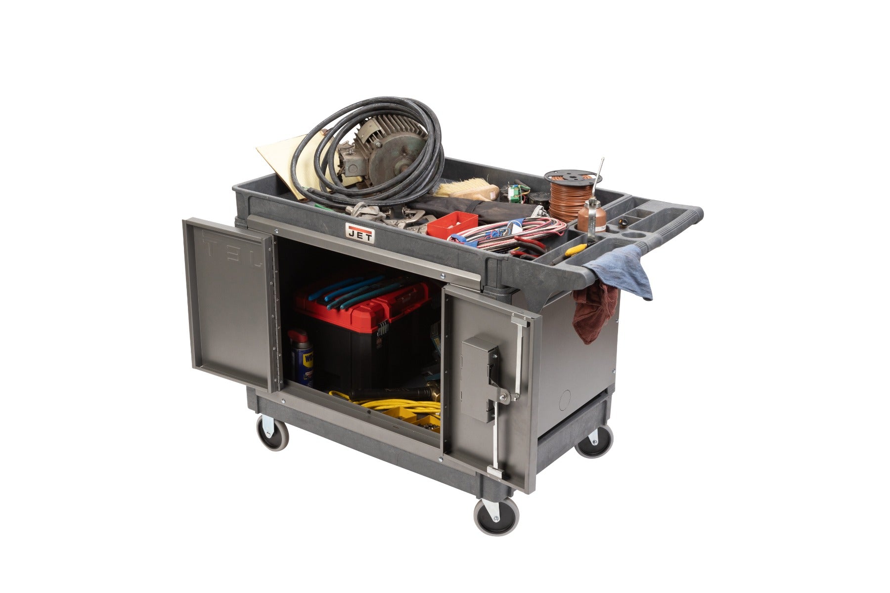 Jet Resin Cart 140019 with LOAD-N-LOCK Security System Kit JT1-128