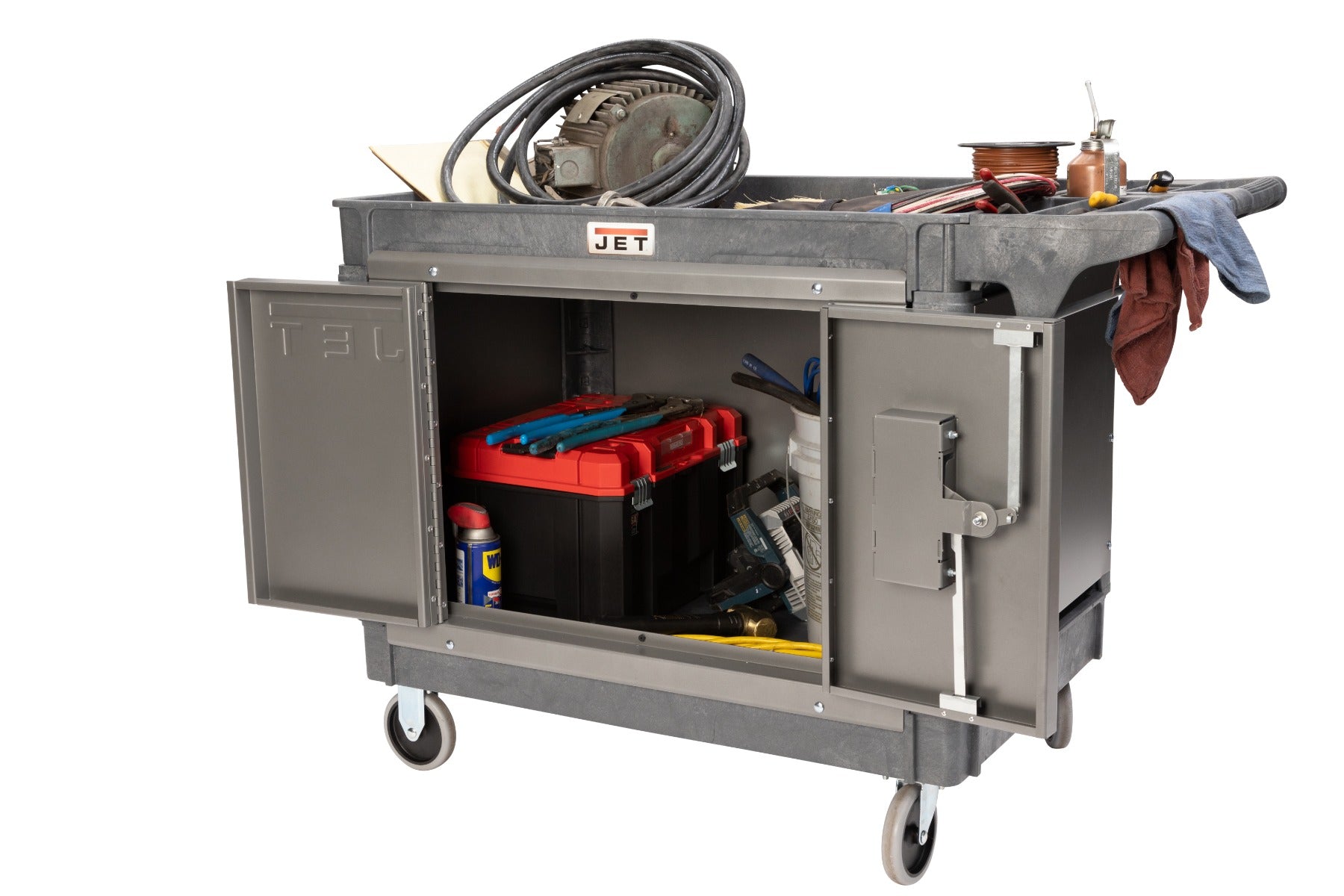 Jet Resin Cart 140019 with LOAD-N-LOCK Security System Kit JT1-128