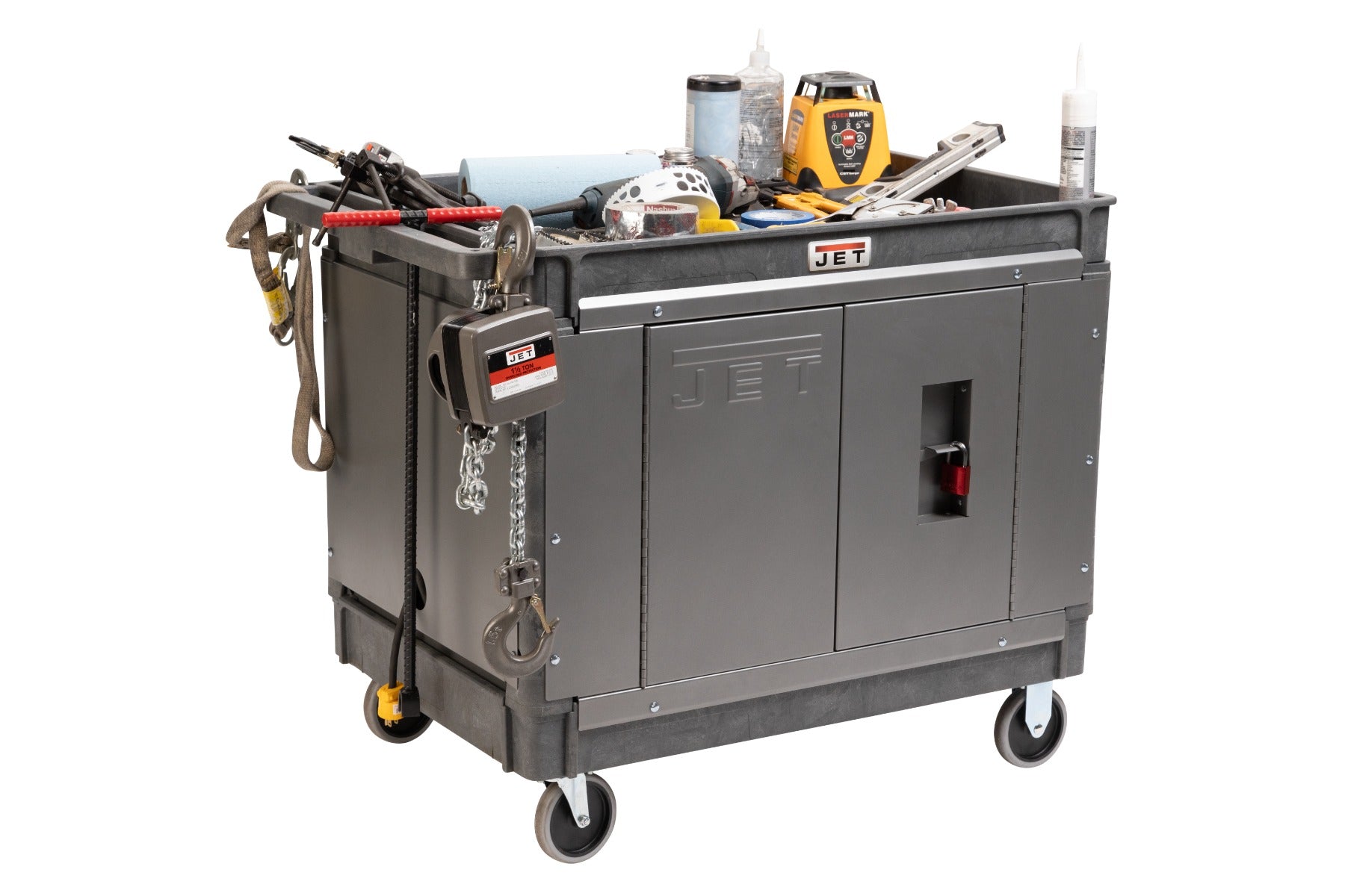Jet Resin Cart 141014 with LOAD-N-LOCK Security System Kit JT1-129