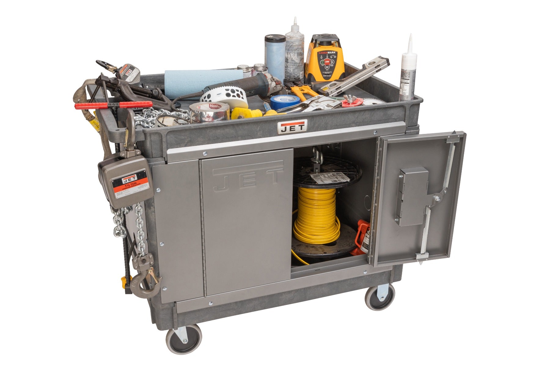 Jet Resin Cart 141014 with LOAD-N-LOCK Security System Kit JT1-129