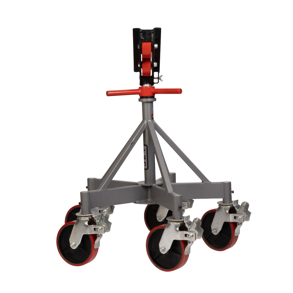 Jet 5 Leg Pipe Jack Stand w/ Casters & Steel Rollers JPJ-5LG-SR JT1-2405