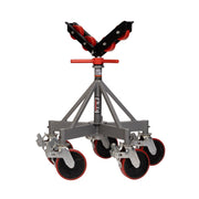 Jet 5 Leg Pipe Jack Stand w/ Casters & Steel Rollers JPJ-5LG-SR JT1-2405