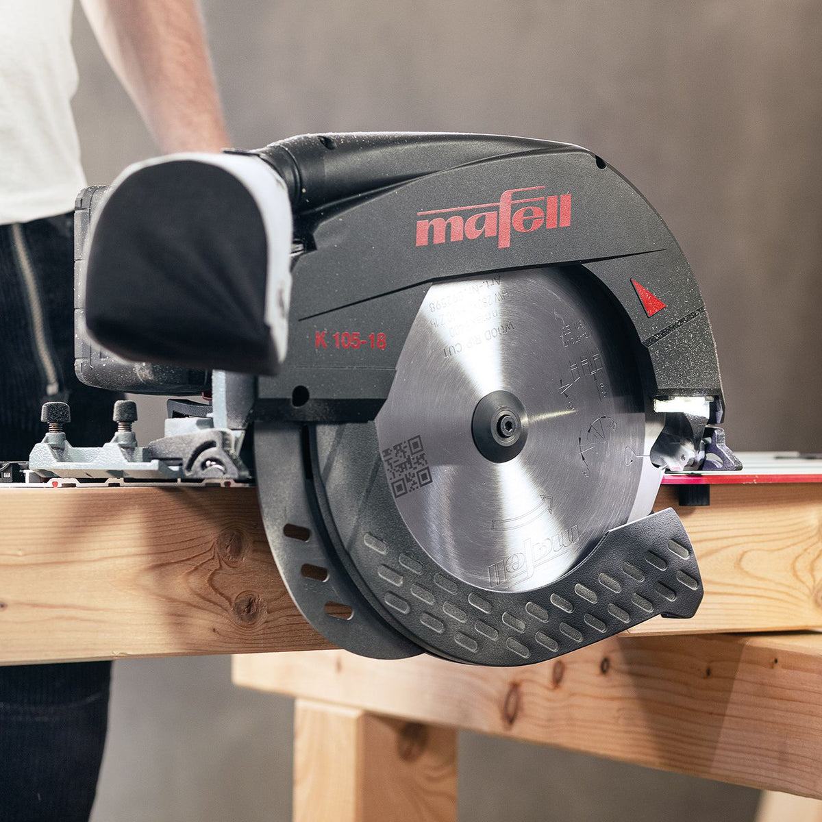 Mafell K 105-18 PURE 36V (2 x 18V) 11 in. Cordless Circular Saw, 4-5/16 in. Cut Depth (Bare Tool) 91D324