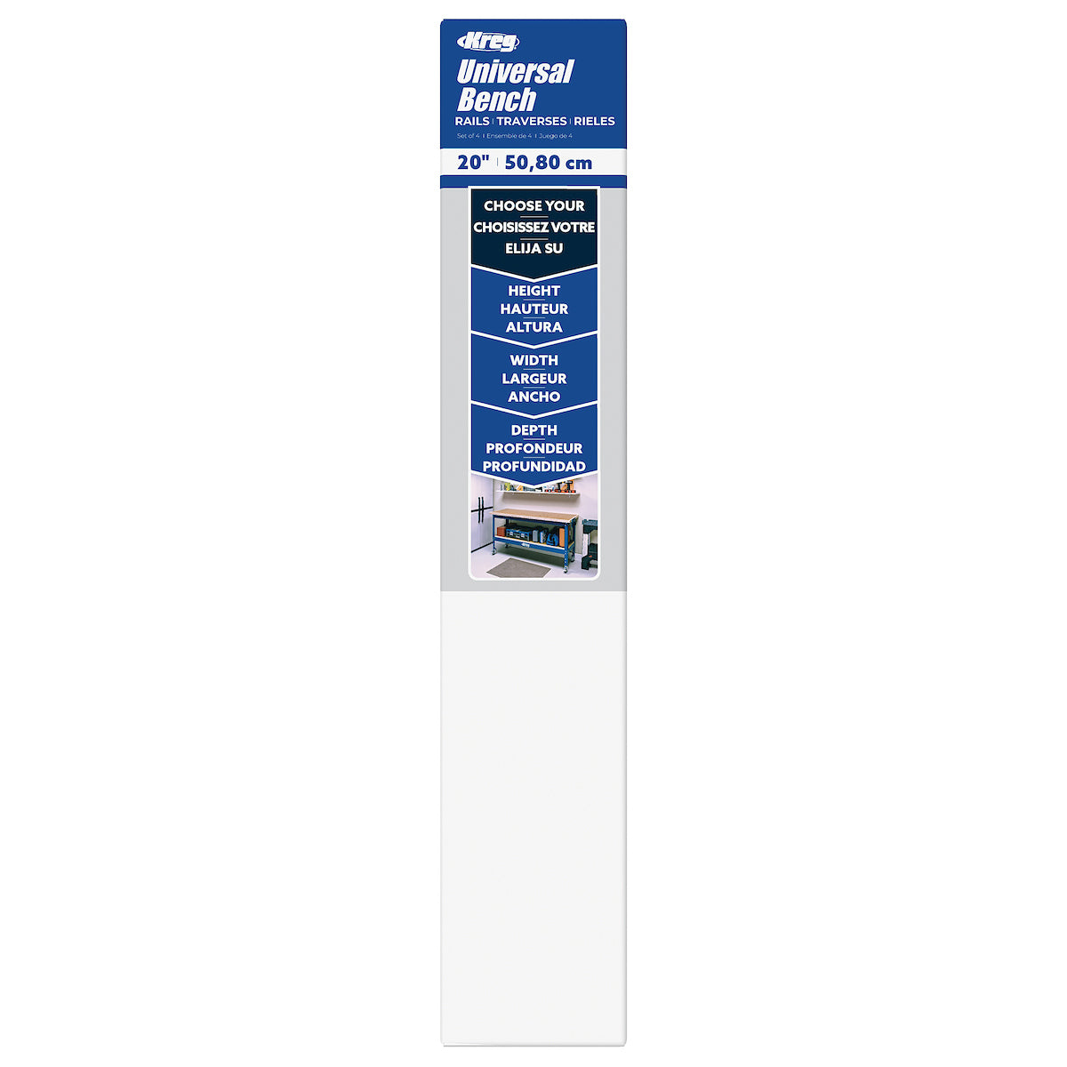 Kreg Universal Bench 20 in. Rail Set KBS1010