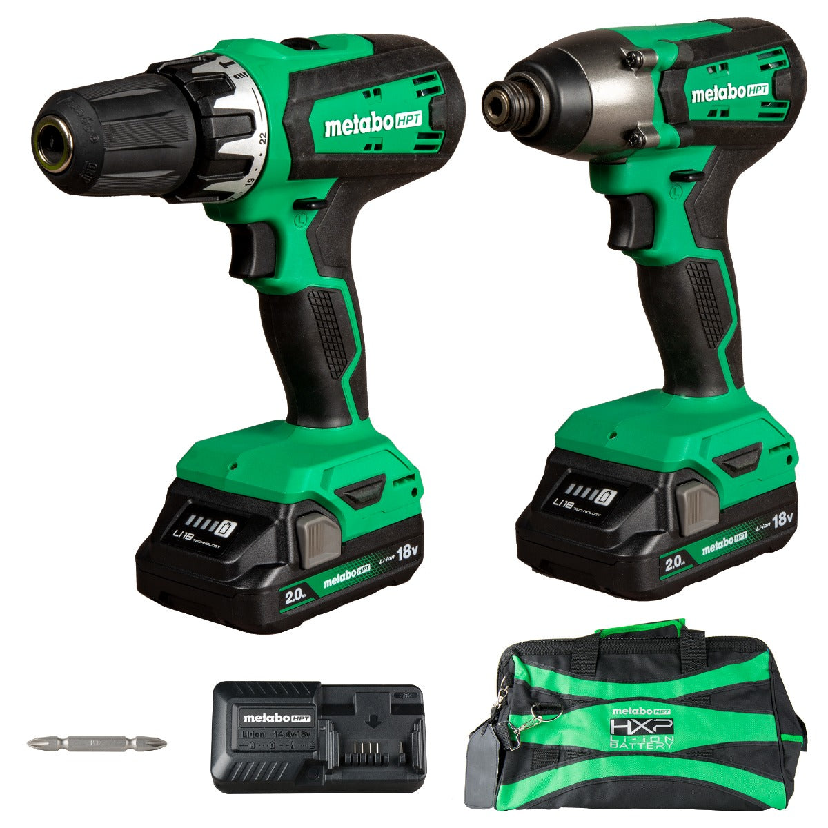 Metabo HPT 18V 2-Piece Combo Kit with Hammer Drill and Impact Driver