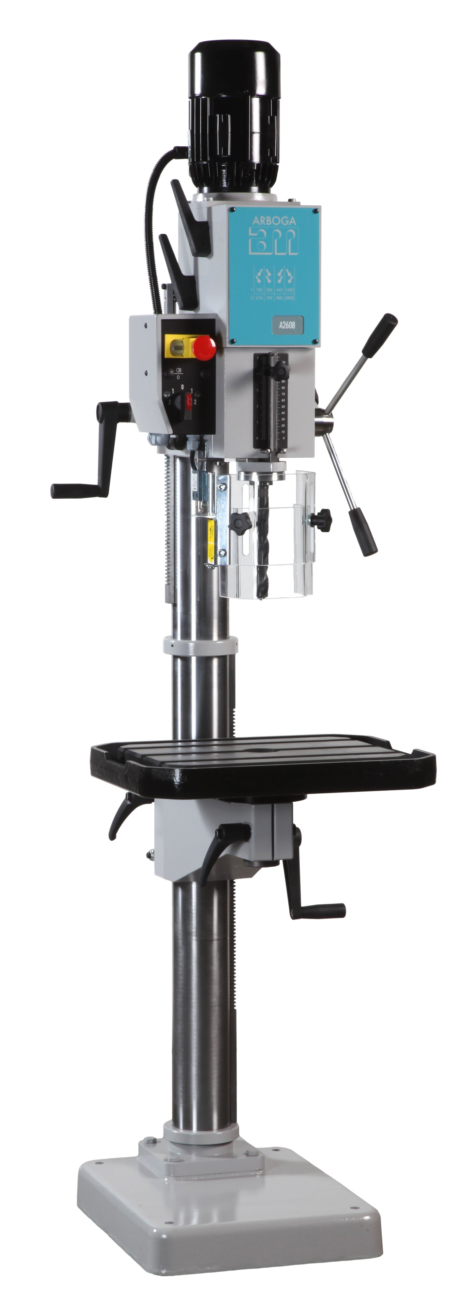 Palmgren 20" Gear Head Drill Press, 230V W/Foot Rev. and PF 9680246