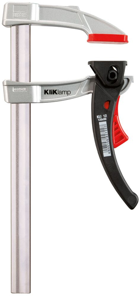Bessey Tools KliKlamp 12 in. Light Duty Lever Clamp, 3 in. Throat Depth, 260 lb Force KLI3.012