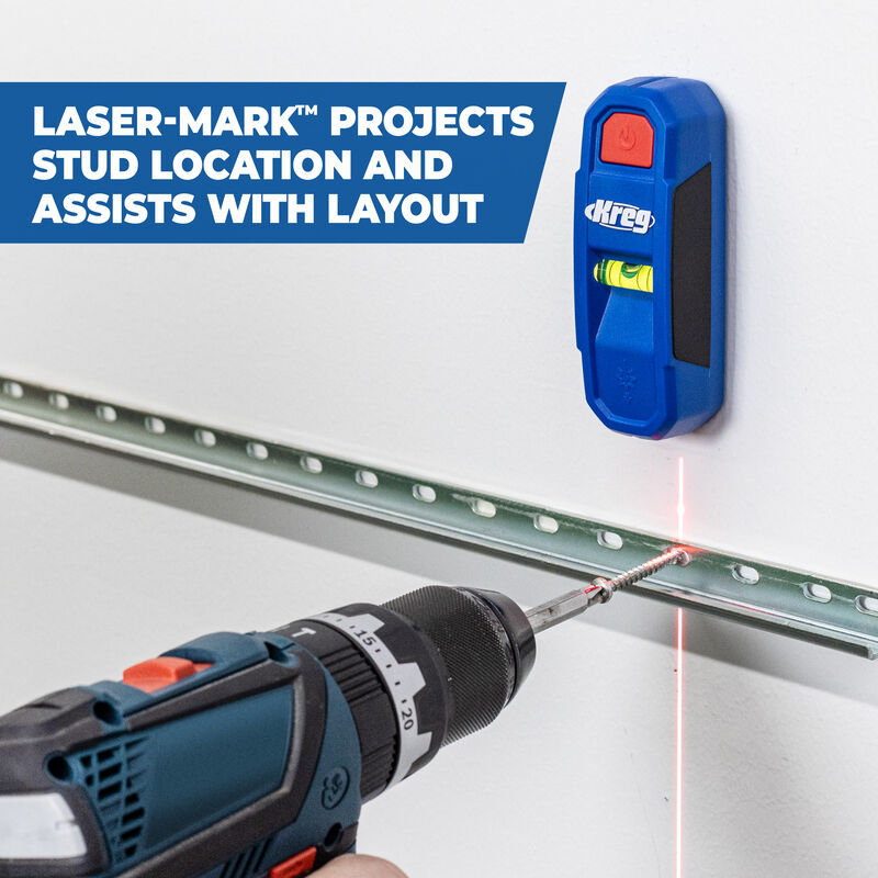 Kreg Magnetic Stud Finder with Laser-Mark KMM1000LZ