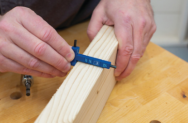 Kreg Easy Set Pocket-Hole Drill Bit with Stop Collar and Gauge/hex wrench KPHA308