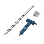 KJKPHA540 The Easy-Set Micro-Pocket™ Drill Bit with Stop Collar & Material Thickness Gauge is designed for use with the Micro-Pocket™ Drill Guide Kit (KPHA530 and KPHA730) to create 25% smaller pocket holes using 500-Series and 700-Series Pocket-Hole Jigs