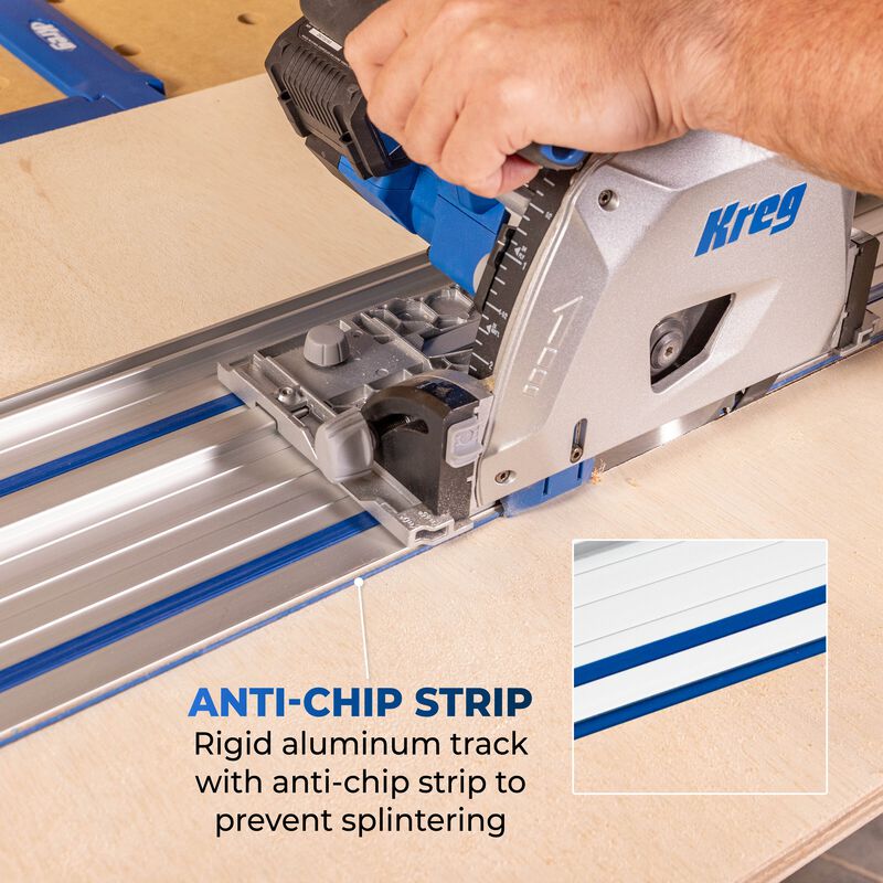 Kreg 20V Ionic Drive 6-1/2" Plunge-Cut Track Saw + ACS Guide Track Project Kit ACS2100B