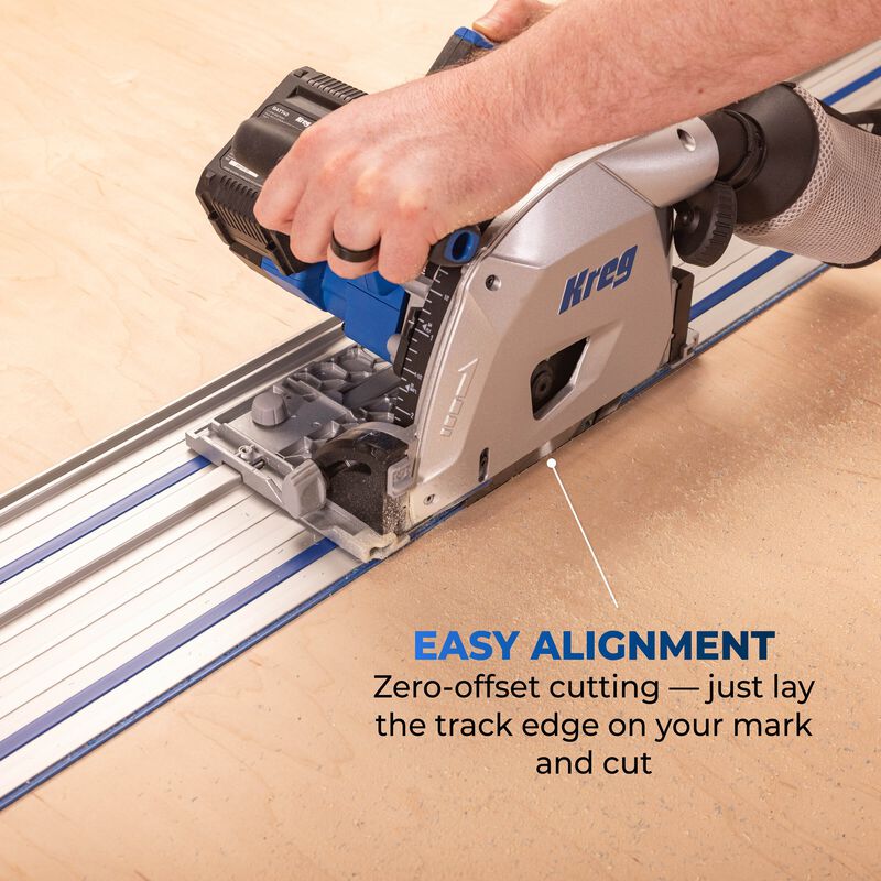 Kreg Ionic Drive Adaptive Cutting System Master Kit w/ 6-1/2" Plunge-Cut Track Saw ACS3100B