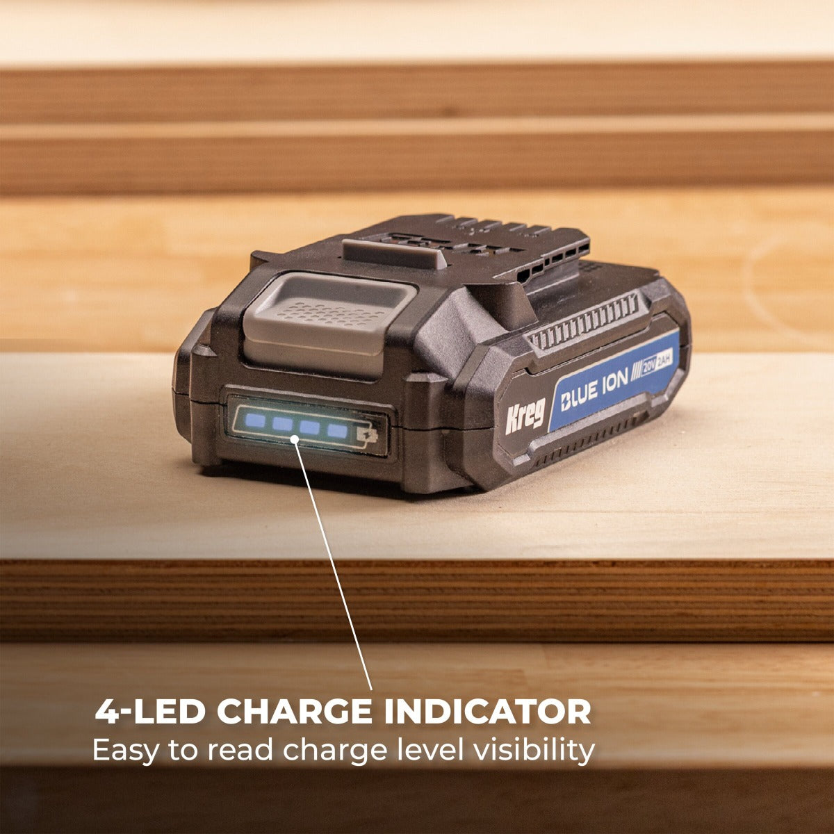 Kreg 20V Blue Ion Battery and Charger Starter Kit BCB2A20A