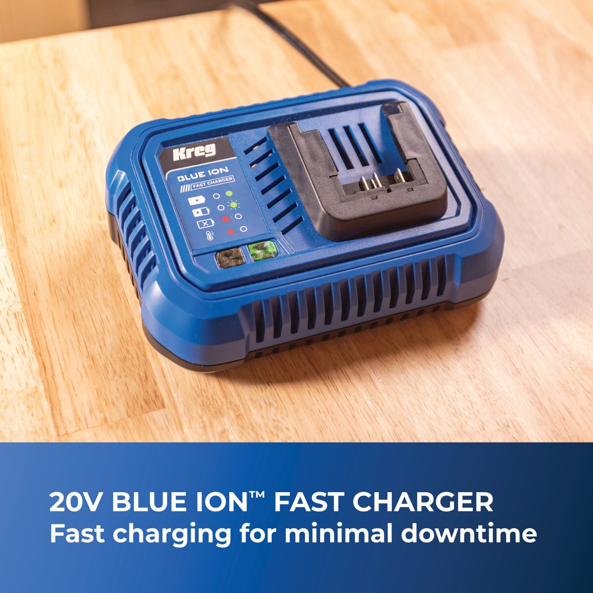 Kreg 20V Blue Ion Fast Charger CRGR401A