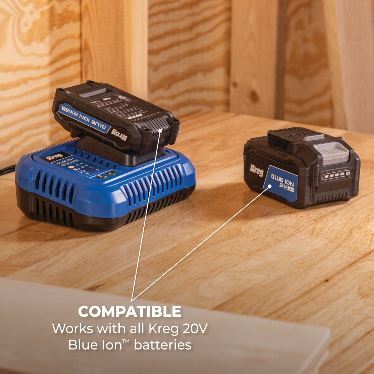Kreg 20V Blue Ion Fast Charger CRGR401A