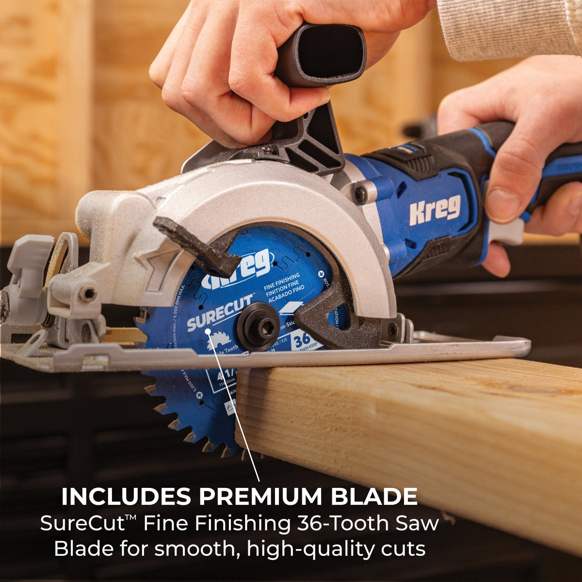 Kreg 20V Ionic Drive 4-1/2" Circular Saw Kit KPTBCS450A