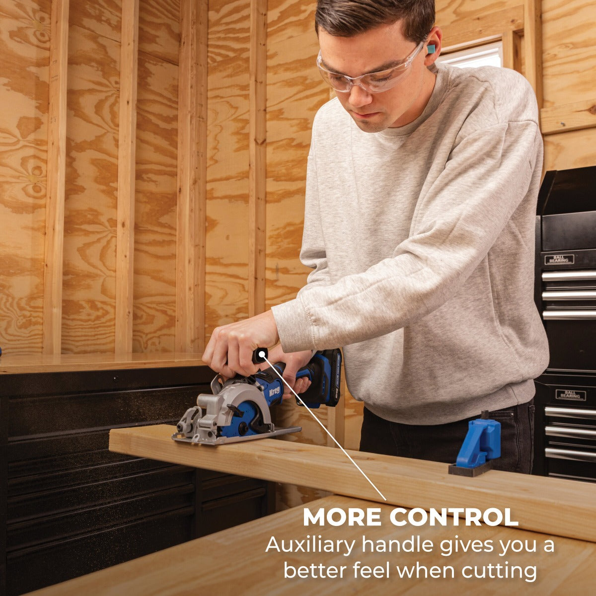 Kreg 20V Ionic Drive 4-1/2" Circular Saw Kit KPTBCS450A