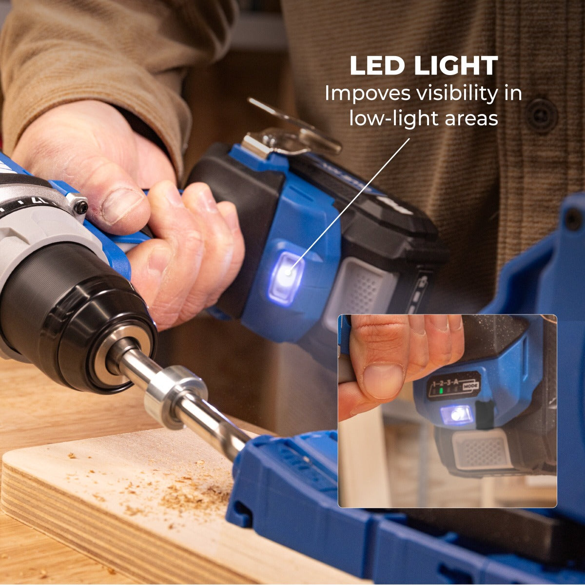 Kreg 20V Ionic Drive 1/2" Compact Drill + 1/4" Compact Impact Driver Combo Kit KPTBDRDV2550A