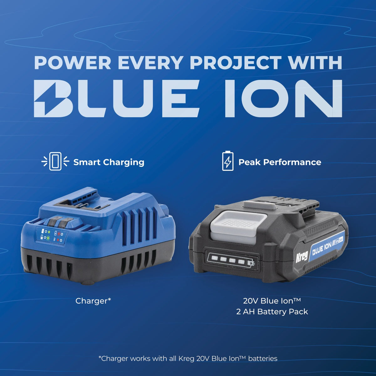 Kreg 20V Ionic Drive 1/4" Compact Impact Driver Kit KPTBDV025A