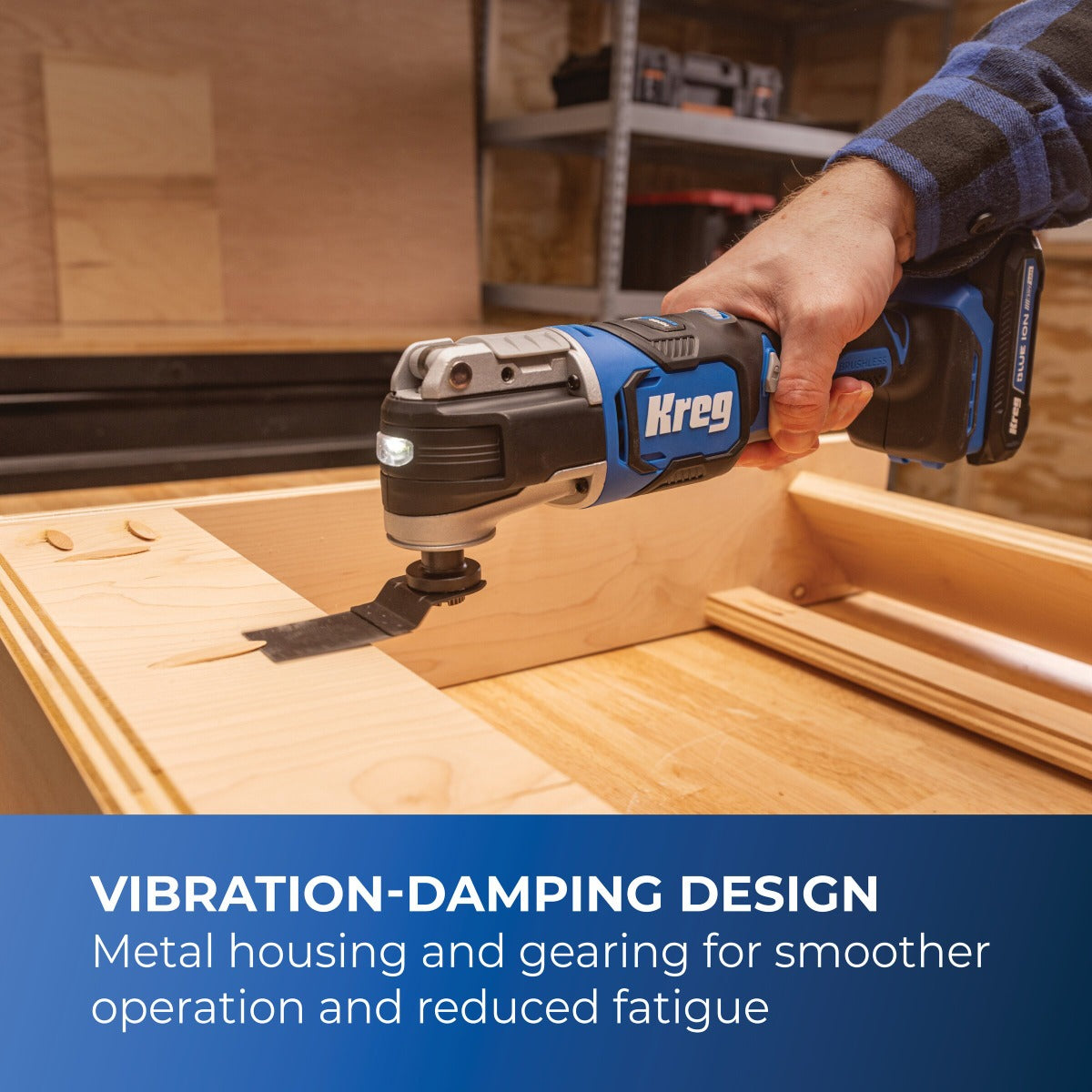 Kreg 20V Ionic Drive Oscillating Multi-Tool Kit KPTBMT100A