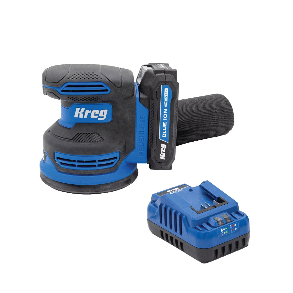 Kreg 20V Ionic Drive 5" Random Orbit Sander Kit KPTBRS500A