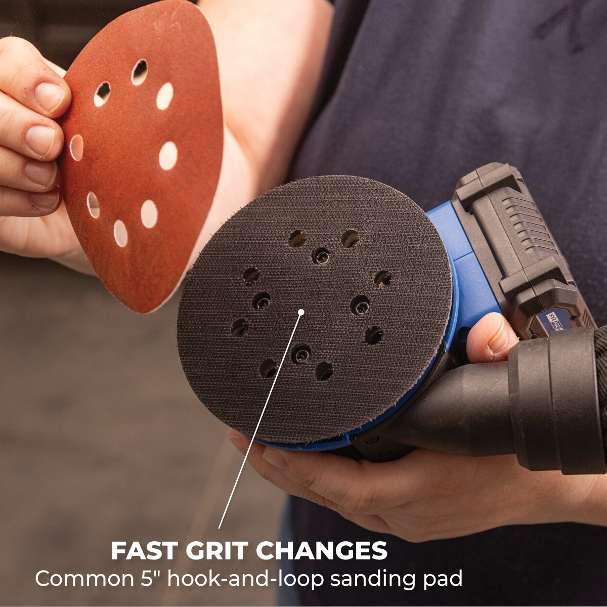 Kreg 20V Ionic Drive 5" Random Orbit Sander Kit KPTBRS500A