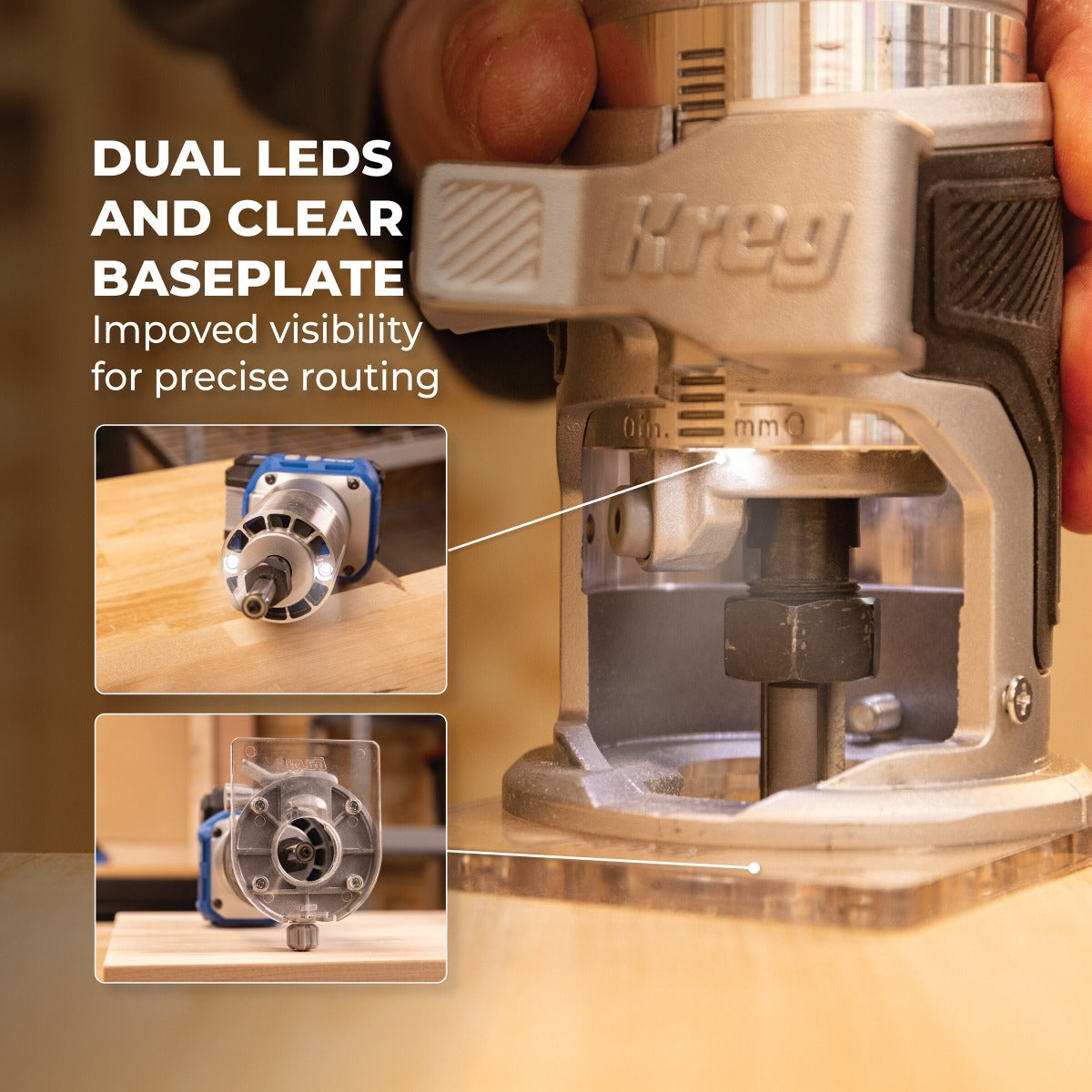 Kreg 20V Ionic Drive 1/4" Trim Router Kit KPTBRT025A