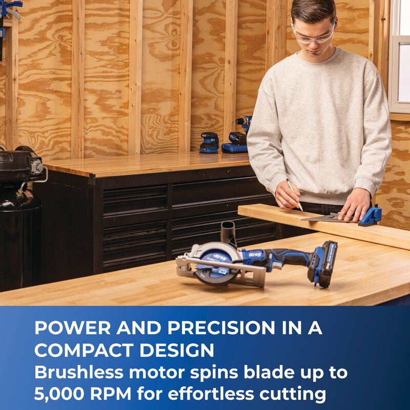 Kreg 20V Ionic Drive 4-1/2" Circular Saw KPTCS450A