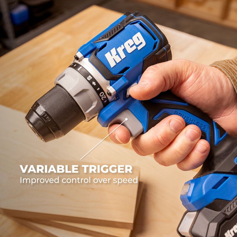 Kreg 20V Ionic Drive 1/2" Compact Drill KPTDR050A