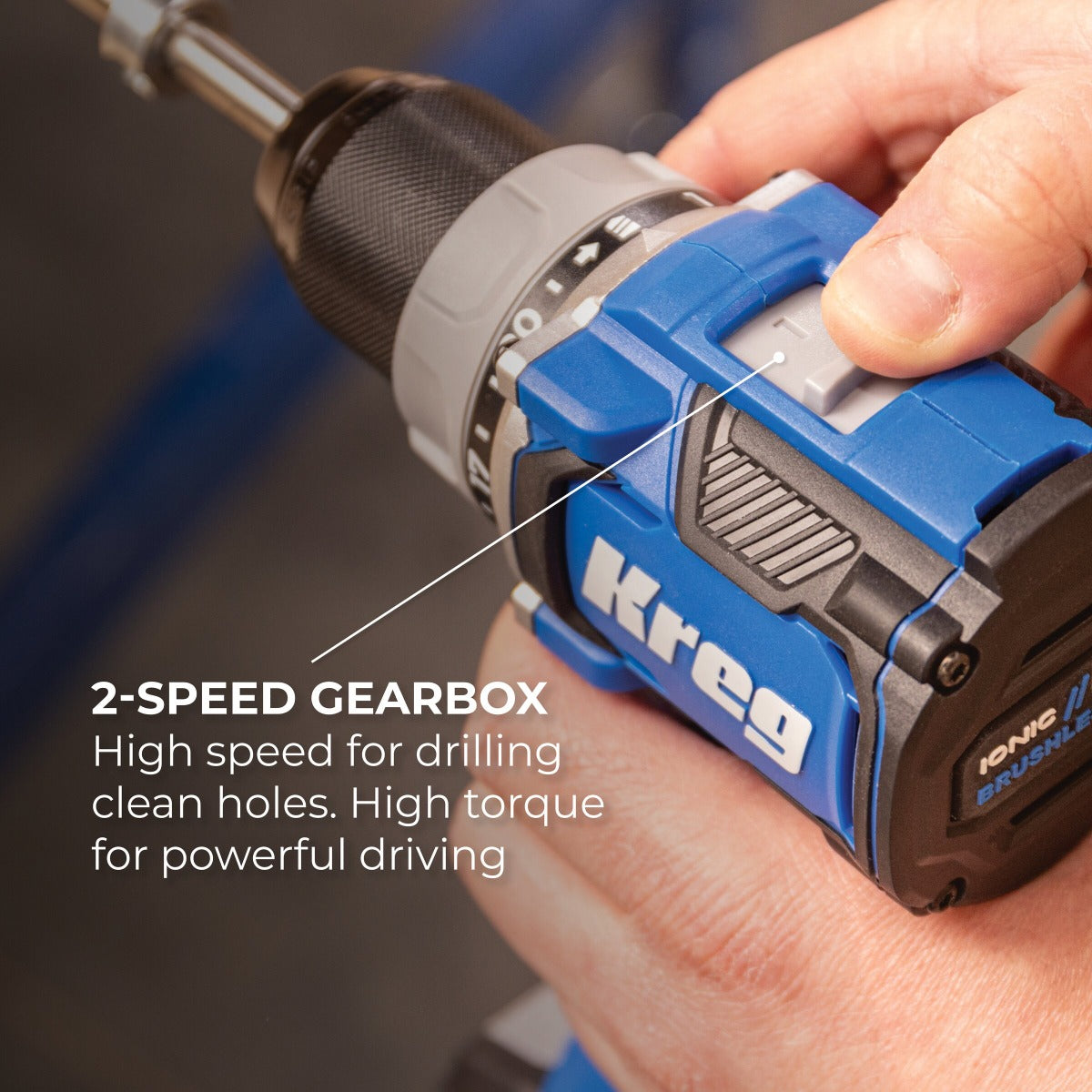 Kreg 20V Ionic Drive 1/2" Compact Drill w/ Pocket-Hole Jig 720PRO KPTDR720B
