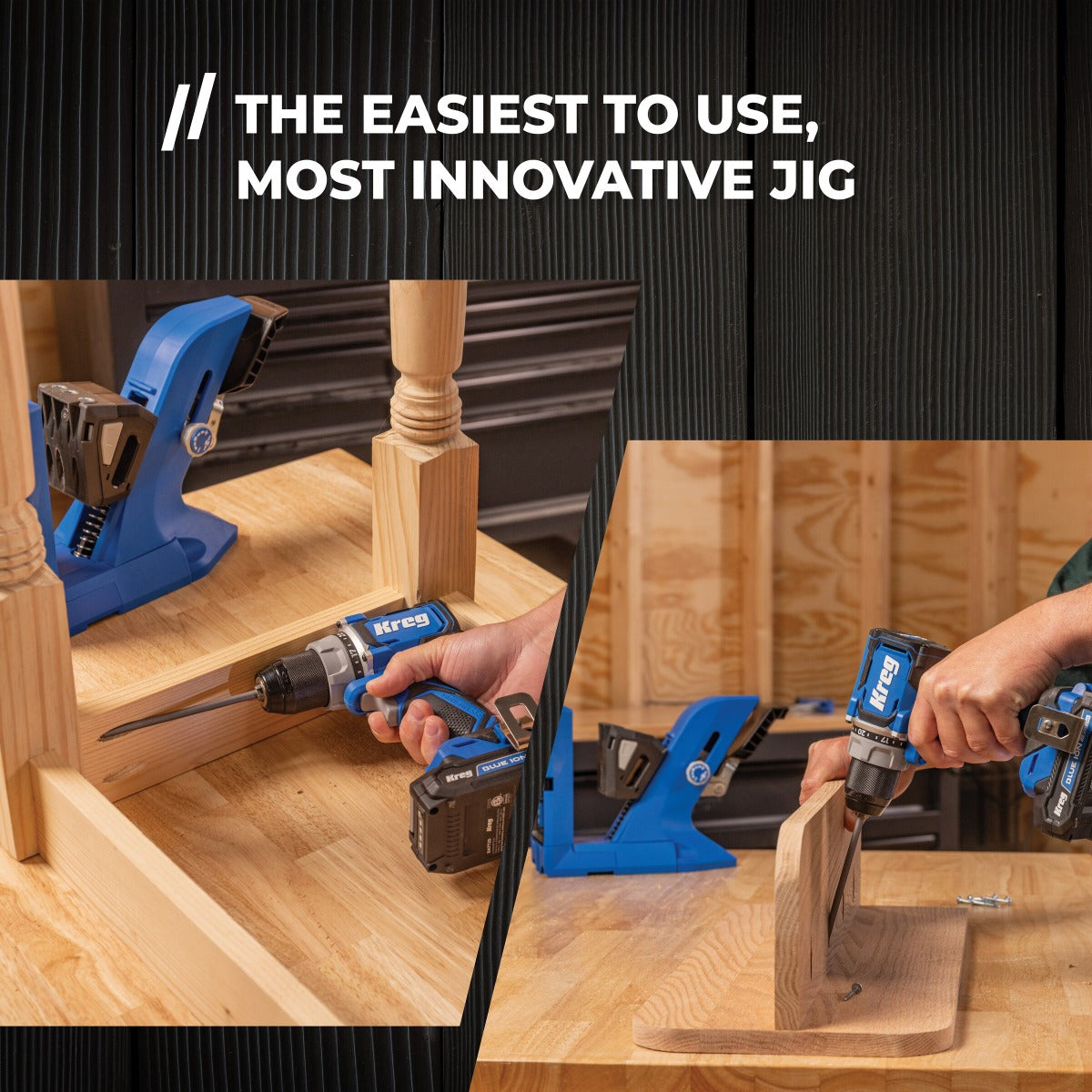 Kreg 20V Ionic Drive 1/2" Compact Drill w/ Pocket-Hole Jig 720PRO KPTDR720B