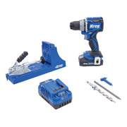 Kreg 20V Ionic Drive 1/2" Compact Drill w/ Pocket-Hole Jig K4 KPTDRK4B