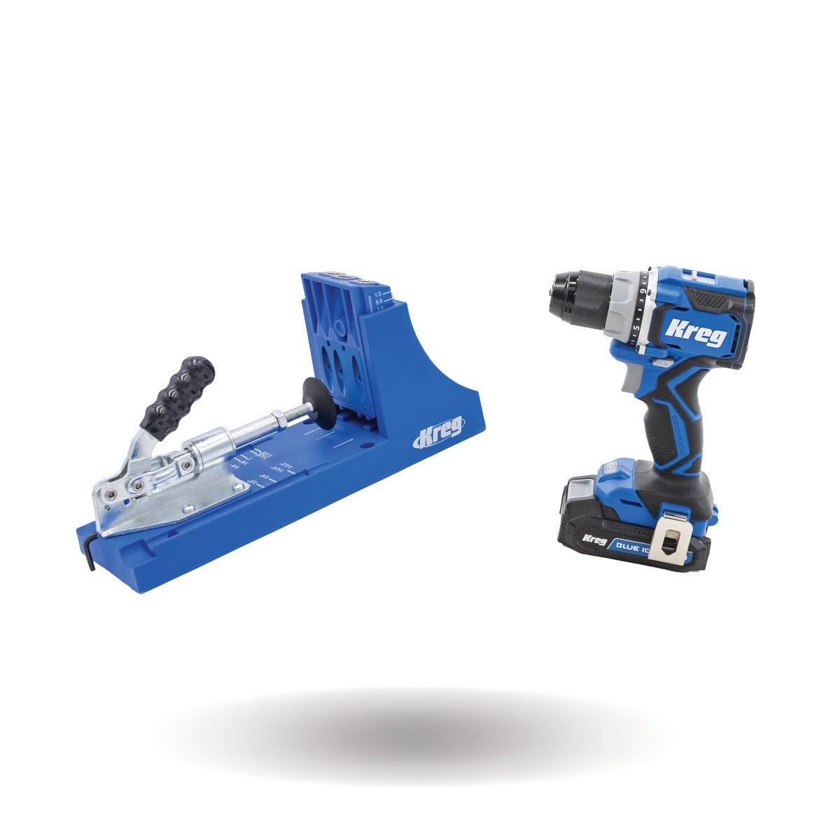 Kreg 20V Ionic Drive 1/2" Compact Drill w/ Pocket-Hole Jig K4 KPTDRK4B