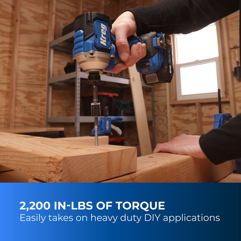 Kreg 20V Ionic Drive 1/4" Compact Impact Driver KPTDV025A