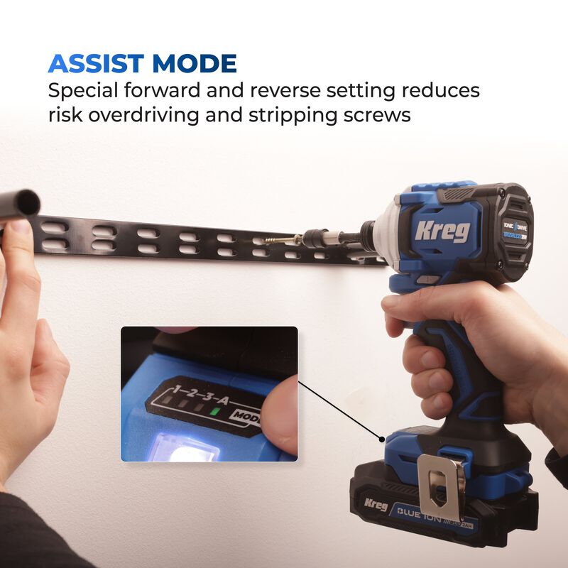 Kreg 20V Ionic Drive 1/4" Compact Impact Driver KPTDV025A