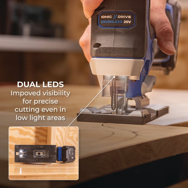 Kreg 20V Ionic Drive Barrel Grip Jigsaw KPTJS100A