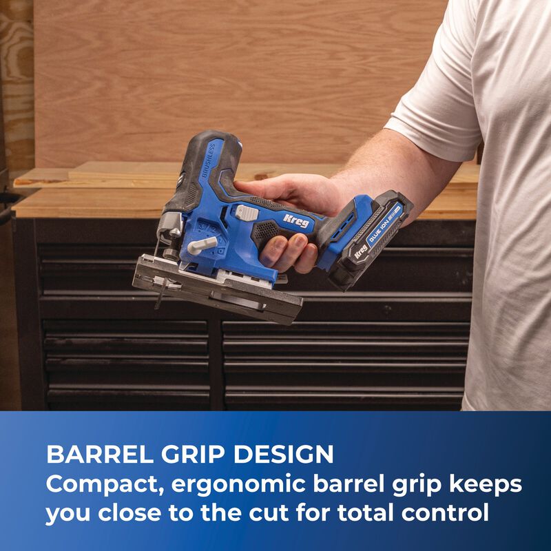 Kreg 20V Ionic Drive Barrel Grip Jigsaw KPTJS100A